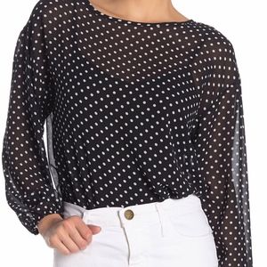 Elodie Flowy Blouson Bodysuit Nordstrom Rack Sz L